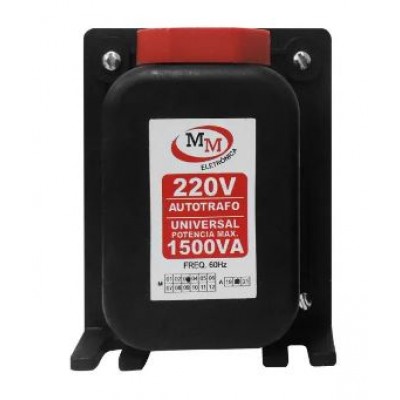 Auto transformador conversor de voltagem110 para 220 1500va (1051watts) bivolt